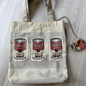 Andy Warhol Campbell's Soup Tote Bag NYC tote purse book or computer bag